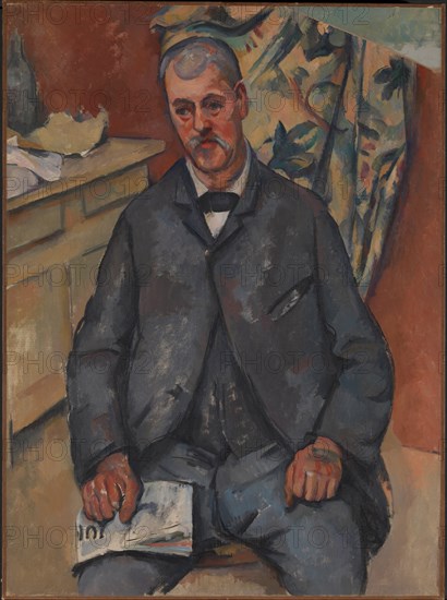 Seated Man. Artist: Cézanne, Paul (1839-1906)