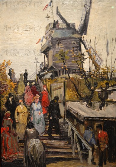 Le Moulin de Blute-Fin. Artist: Gogh, Vincent, van (1853-1890)