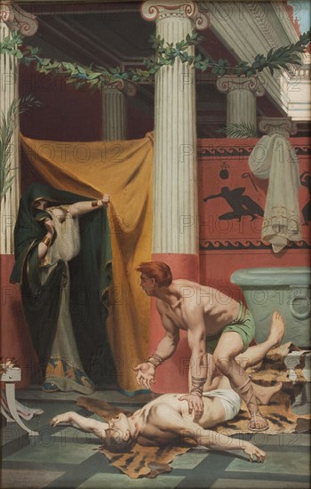 The Death of the Emperor Commodus. Artist: Pelez, Fernand (1848-1913)