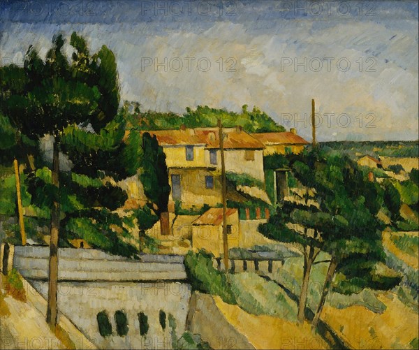 The Road Bridge at L'Estaque. Artist: Cézanne, Paul (1839-1906)