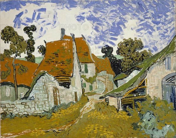 Street in Auvers-sur-Oise. Artist: Gogh, Vincent, van (1853-1890)