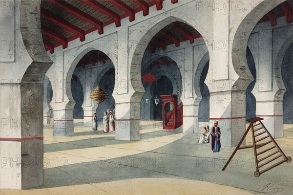 Great Mosque. Artist: Flores Ibáñez, Eduardo (active 1870-1889)