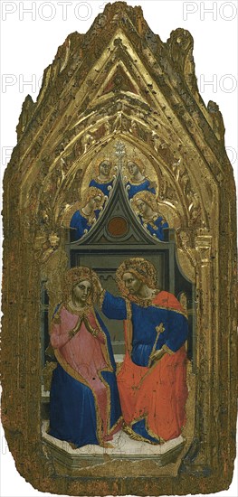 The Coronation of the Virgin with four Angels. Artist: Giovanni da Bologna (active 1380-1390)