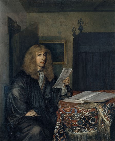 Portrait of a Man Reading a Document. Artist: Ter Borch, Gerard, the Younger (1617-1681)