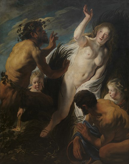 Pan and Syrinx. Artist: Jordaens, Jacob (1593-1678)