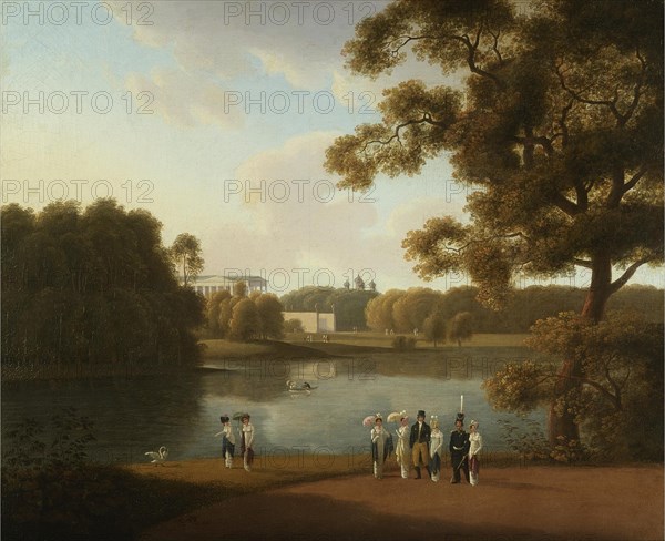 View of the Cameron Gallery in Tsarskoye Selo, 1815. Artist: Martynov, Andrei Yefimovich (1768-1826)