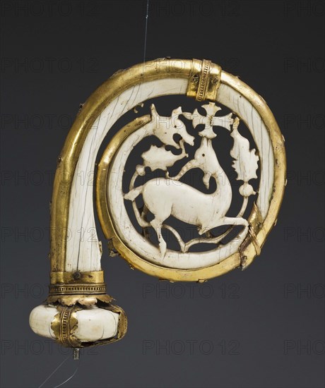 Head of a Crosier with the Depiction of the Lamb, 11th-12th century. Artist: West European Applied Art