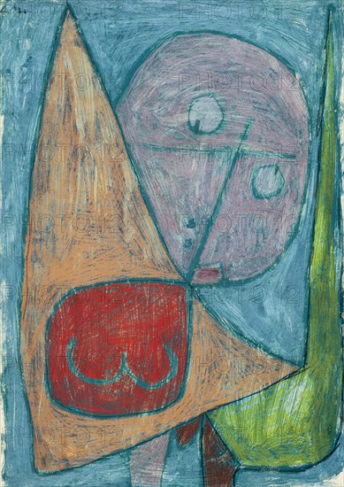 Angel, still female (Engel, noch weiblich), 1939. Artist: Klee, Paul (1879-1940)