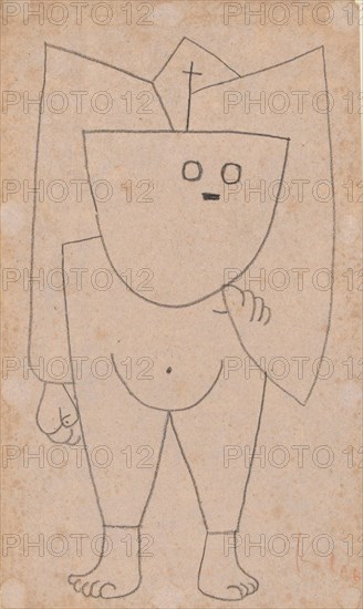 Christian ghost (Christliches Gespenst), 1939. Artist: Klee, Paul (1879-1940)