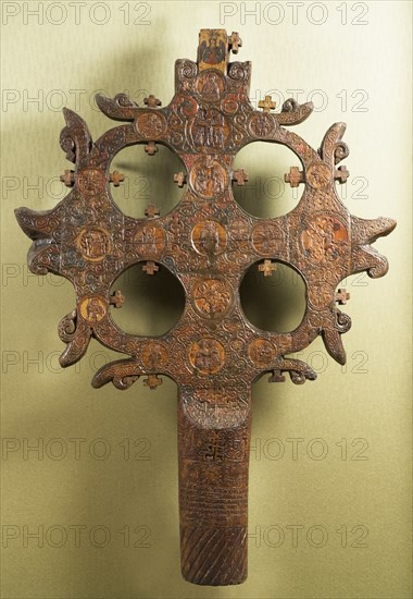 Votive cross, 1359. Artist: Fedosov, Yakov (active ca 1359)