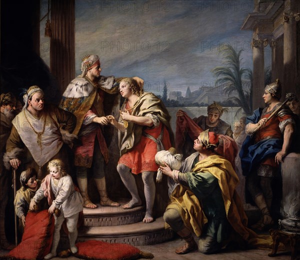 Joseph before Pharaoh, ca 1749. Artist: Amigoni, Jacopo (1675-1752)