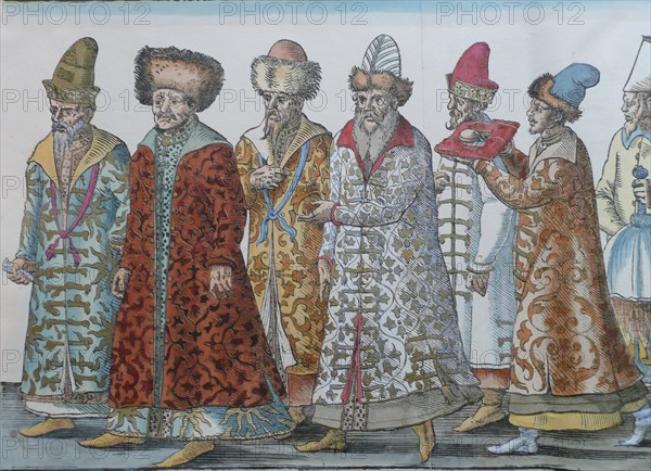 The rulers of Moscow. Grand Duke Ivan III, Vasili III Ivanovich, Ivan IV the Terrible and their Amba Artist: Anonymous