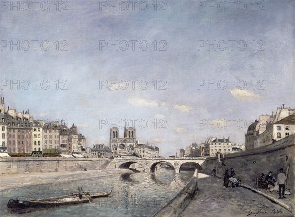 The Seine and Notre-Dame, 1864. Artist: Jongkind, Johan Barthold (1819-1891)