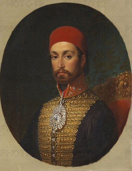 Portrait of Sultan Abdülmecid I, c. 1846. Artist: Cretius, Konstantin Johann Franz (1814-1901)