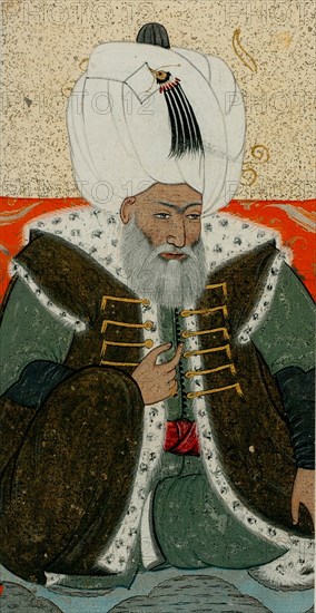 Bayezid II, Sultan of the Ottoman Empire, c. 1710. Artist: Levni, Abdulcelil (?-1732)