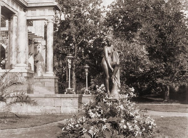 The Olga Island Theatre at Peterhof, 1897. Artist: Petrov, Nikolai (1876-1940)