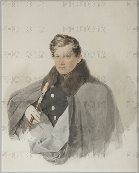 Portrait of Count Sergey Vasilyevich Trubetskoy (1815-1859), 1835. Artist: Sokolov, Pyotr Fyodorovich (1791-1848)