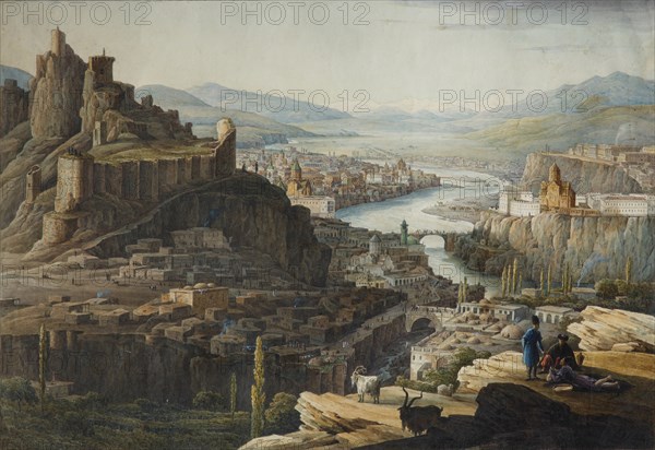 View of Tiflis, End 1830s. Artist: Chernetsov, Nikanor Grigoryevich (1805-1879)