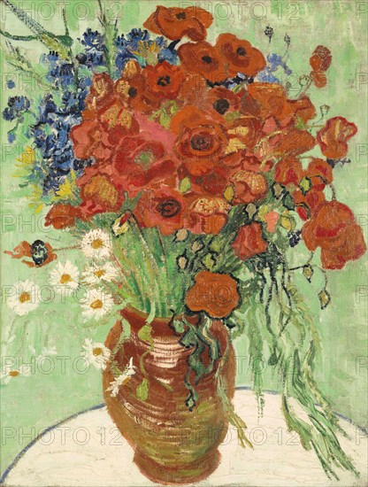 Still Life, Vase with Daisies and Poppies, 1890. Artist: Gogh, Vincent, van (1853-1890)