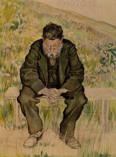 Workless, c. 1890. Artist: Hodler, Ferdinand (1853-1918)