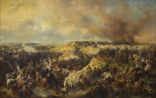 The Battle of Kunersdorf on August 12, 1759, 1848. Artist: Kotzebue, Alexander von (1815-1889)