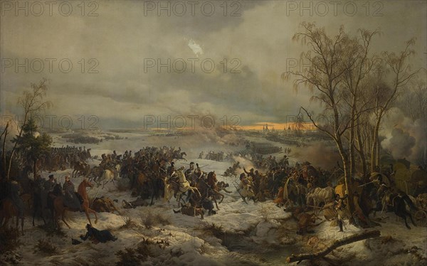 The Battle of Krasnoi (Krasny) on November 17, 1812, 1849. Artist: Hess, Peter von (1792?1871)