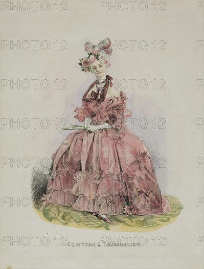 Portrait of Countess Dolly de Ficquelmont (1804-1863), 1831-1840. Artist: Gagarin, Grigori Grigorievich (1810-1893)