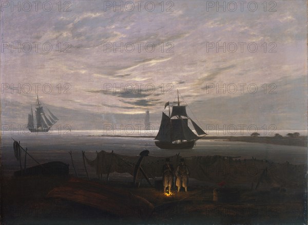 Evening on the Baltic Sea, 1831. Artist: Friedrich, Caspar David (1774-1840)