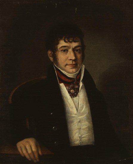 Portrait of Platon Bogdanovich Ogarev (1777-1838), 1810s. Artist: Anonymous