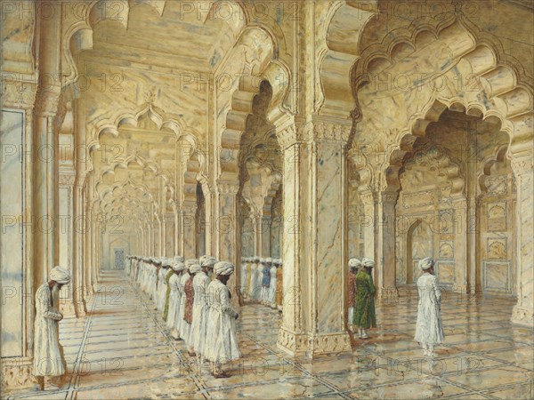 The Pearl Mosque at Agra, End of 1870s-Early 1880s. Artist: Vereshchagin, Vasili Vasilyevich (1842-1904)