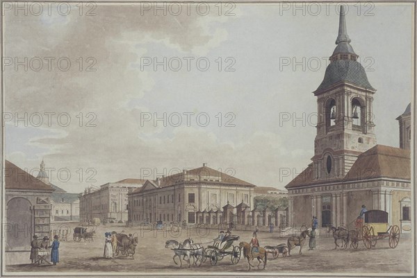 Liteyny Avenue in St. Petersburg, 1790. Artist: Malton, Thomas, the Elder (1726?1801)