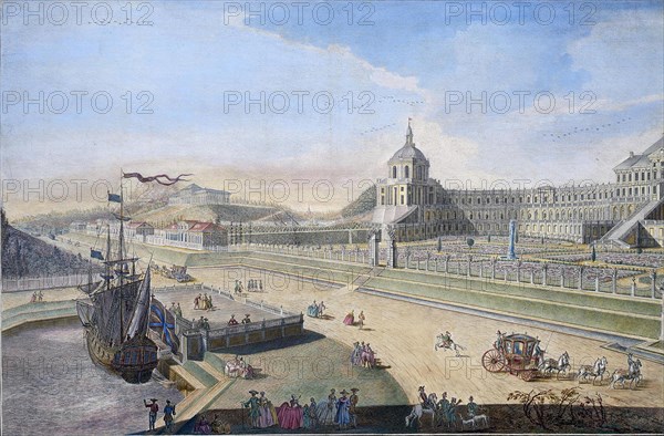 View of Oranienbaum, 1761. Artist: Chelnakov, Nikita Fyodorovich (1734-1790)