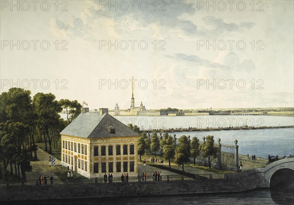 View of the Summer Palace of Peter I, 1809. Artist: Martynov, Andrei Yefimovich (1768-1826)