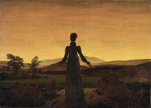 Woman before the Rising Sun, ca 1818. Artist: Friedrich, Caspar David (1774-1840)