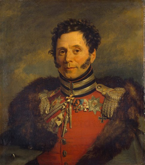Portrait of General Nikolai Ivanovich Depreradovich (1767-1843), before 1825. Artist: Dawe, George (1781-1829)