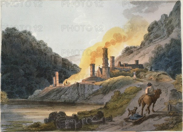 Iron Works, Colebrook Dale, 1805. Artist: Loutherbourg, Philip James, the Younger (1740-1812)
