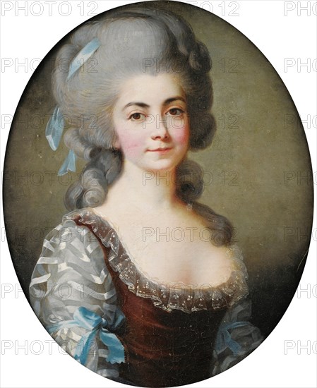 Portrait of the opera singer Antoinette Saint-Huberty (1756-1812), c. 1780. Artist: Vigée-Lebrun, Marie Louise Elisabeth (1755-1842)