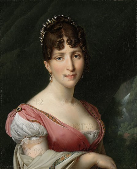 Portrait of Hortense de Beauharnais, Queen of Holland, ca 1805-1809. Artist: Girodet de Roucy Trioson, Anne Louis (1767-1824)