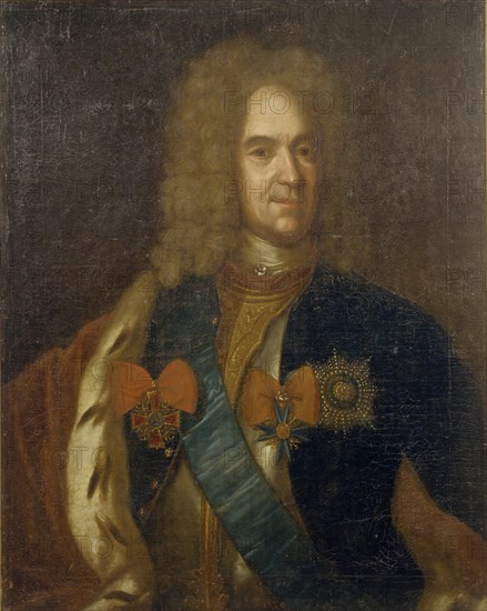 Portrait of Alexander Danilovich Menshikov, Generalissimo, Prince of the Holy Roman Empire and Duke Artist: Anonymous