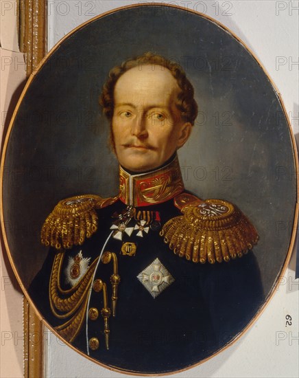 Portrait of the Adjutant General Karl Karlovich Merder (1787-1834), 1820s. Artist: Anonymous