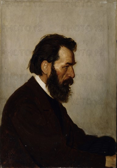 Portrait of the architect Alexey Ivanovich Shevtsov, 1869. Artist: Repin, Ilya Yefimovich (1844-1930)