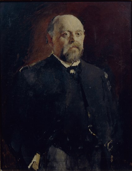 Portrait of Savva Mamontov (1841-1918), 1890. Artist: Serov, Valentin Alexandrovich (1865-1911)