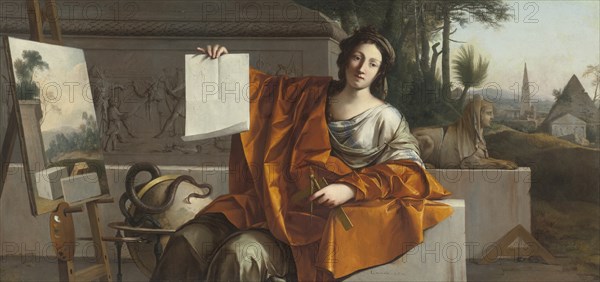 Allegory of Geometry, 1649. Artist: La Hyre, Laurent, de (1606-1656)