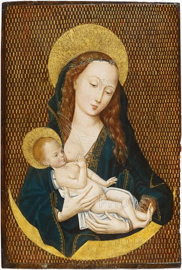 Maria lactans on a Crescent Moon, ca 1485. Artist: Master of the Magdalen Legend, (Workshop)