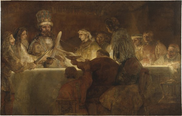 The Conspiracy of the Batavians under Claudius Civilis, 1662. Artist: Rembrandt van Rhijn (1606-1669)