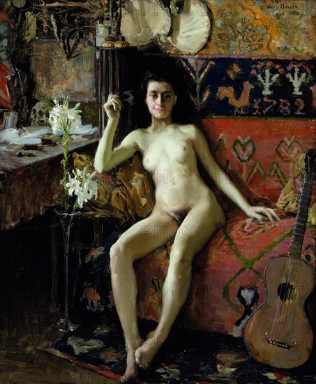 Démasquée, 1888. Artist: Gallen-Kallela, Akseli (1865-1931)