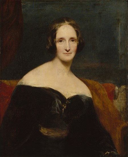 Mary Shelley, 1840. Artist: Rothwell, Richard (1800-1868)