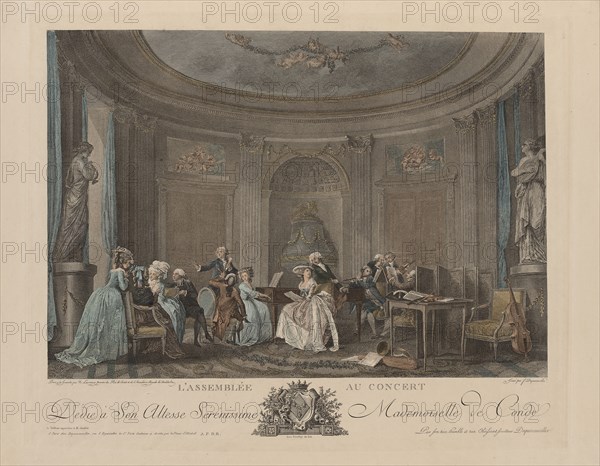 A Gathering at a Concert. Artist: Lafrensen, Niclas (1737-1807)