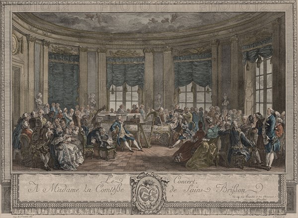 Concert. Artist: Saint-Aubin, Augustin, de (1736-1807)