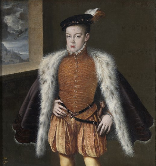 Don Carlos, Prince of Asturias, 1555-1559. Artist: Sánchez Coello, Alonso (1531-1588)